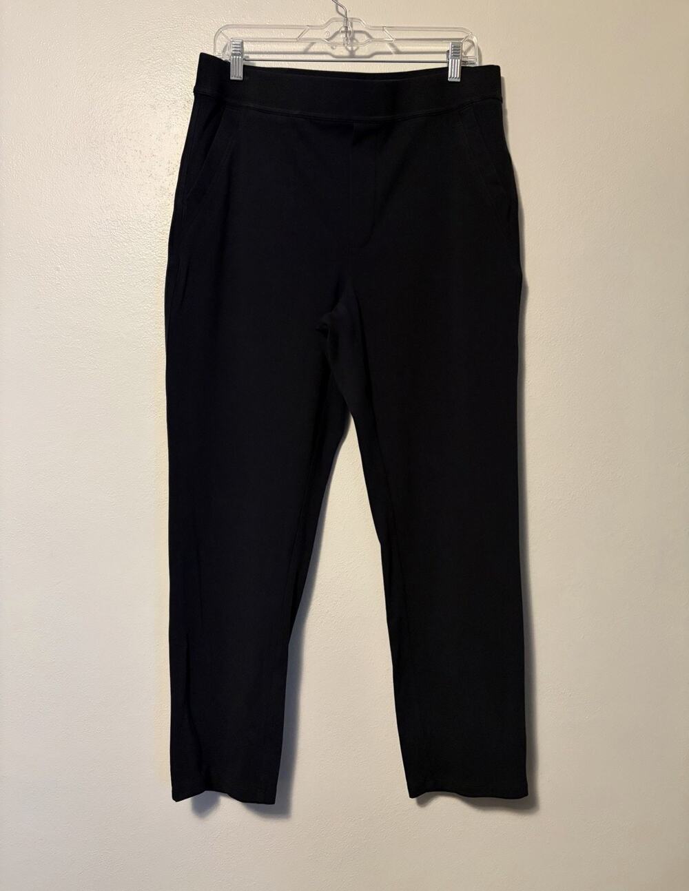 Duluth Noga Pants Womens Large Black Knit Slim Fit Stretch Jersey Pull On
